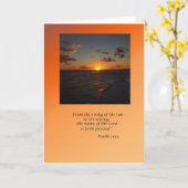 Psalm 113:3 kaart (Gele Bloem)