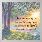Psalm 113:3 poster (Voorkant)