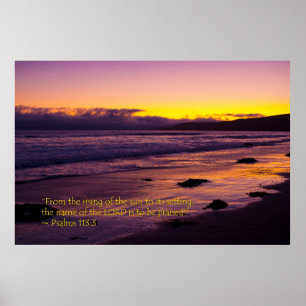 Psalm 113:3 poster