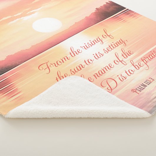 Psalm 113:3 sherpa deken (3/4)