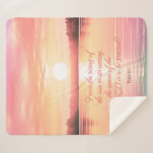 Psalm 113:3 sherpa deken (Voorkant (horizontaal))