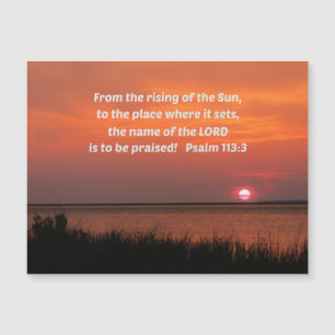 Psalm 113:3 Uit de zonsopgang