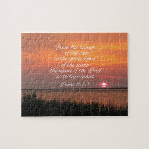Psalm 113:3 Uit de zonsopgang Legpuzzel