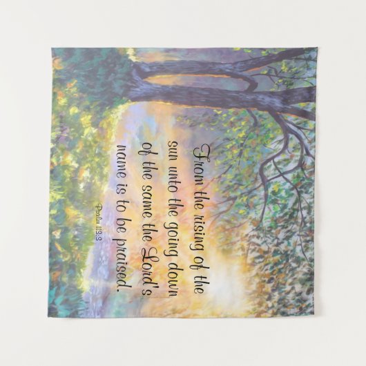 Psalm 113:3 wandkleed (Voorkant (horizontaal))