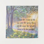 Psalm 113:3 wandkleed (Voorkant)