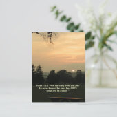 Psalm 113:3-zoninstelkaart briefkaart (Staand voorkant)