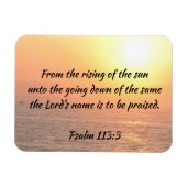 Psalm 113 oceaan zonsopgang magneet (Horizontaal)
