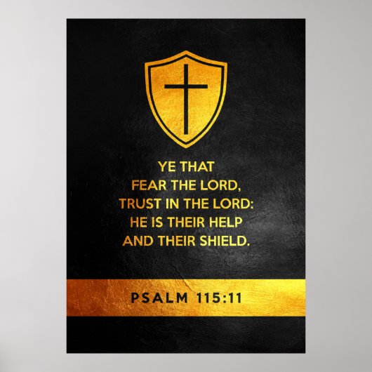 Psalm 115:11 Bijbelversie Poster (Voorkant)