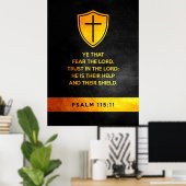 Psalm 115:11 Bijbelversie Poster (Thuiskantoor)