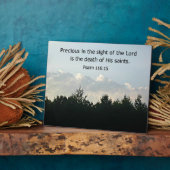 Psalm 116:15 fotoplaat (Zijkant)