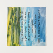 Psalm 116:1-2 wandkleed (Voorkant (horizontaal))