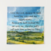 Psalm 116:1-2 wandkleed (Voorkant)