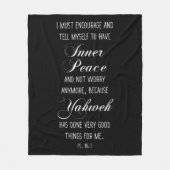 Psalm 116:7 Bijbel Scripture Verse Prayer Fleece Deken (Voorkant)