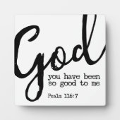 Psalm 116:7 God is het Teken van de Manuscript van Fotoplaat (Voorkant)