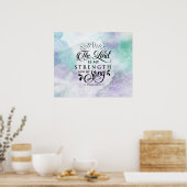 Psalm 118:14 De Heer is mijn Sterkte en mijn Song Poster (Keuken)