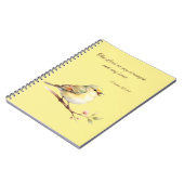 Psalm 118:14 Gele Vogel Notitieboek (Linkerzijde)