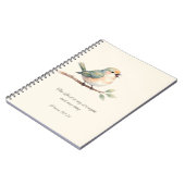 Psalm 118:14 met vogel notitieboek (Linkerzijde)