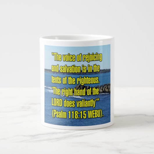 Psalm 118:15 WEBU Mug Grote Koffiekop (Voorkant)