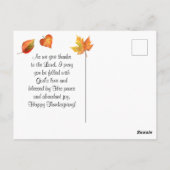 Psalm 118:1 Dank de HEER, want Hij is goed Briefkaart (Achterkant)