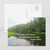 Psalm 118:23 briefkaart (Voorkant / Achterkant)