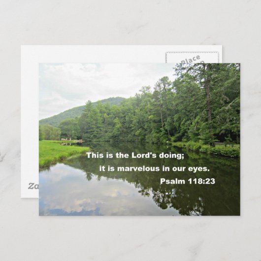 Psalm 118:23 briefkaart (Voorkant / Achterkant)