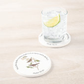 Psalm 118:24 Bijbeltekst en Muspaar Zandsteen Onderzetter (Zijkant)