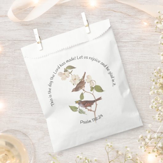 Psalm 118:24 Bijbelvers en Muspaar Bedankzakje (Geknipt)