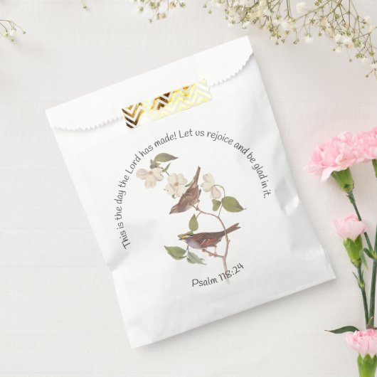 Psalm 118:24 Bijbelvers en Muspaar Bedankzakje (Gezegeld)