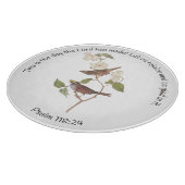 Psalm 118:24 Bijbelverse en Sparrow Paar Snijplank (Hoek)