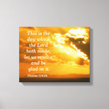 Psalm 118: 24 Canvasprint