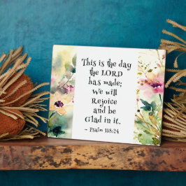 Psalm 118:24 Dit is de dag dat de Heer de Bijbel m Fotoplaat