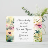 Psalm 118:24 Dit is de dag dat de Here Kaart maakt (Staand voorkant)