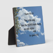 Psalm 118:24 Dit is de dag dat de Lord hath Fotoplaat (Voorkant)