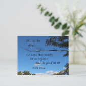 Psalm 118:24 Dit is de dag die de Heer heeft gemaa Briefkaart (Staand voorkant)