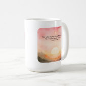 Psalm 118:24 Dit is de dag die de Heer heeft gemaa Koffiemok (Voorkant rechts)