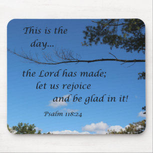 Psalm 118:24 Dit is de dag die de Heer heeft gemaa Muismat
