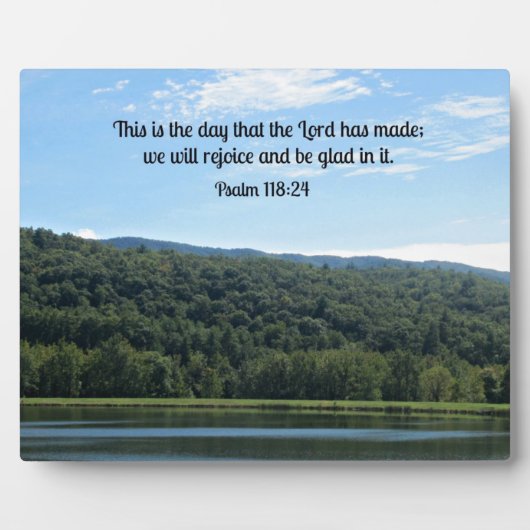 Psalm 118:24 Dit is de dag... Fotoplaat (Voorkant)
