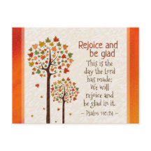 Psalm 118:24 Dit is de dag, herfstbomen