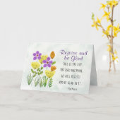 Psalm 118:24 Dit is de dag, Inspirerend Floral Kaart (Gele Bloem)