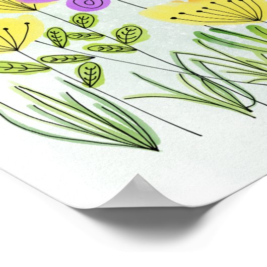 Psalm 118:24 Dit is de dag, Inspirerend Floral Poster (Hoek)