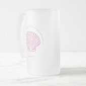 Psalm 118:24 Dit is de Dag met Schelp Matglas Bierpul (Voorkant links)
