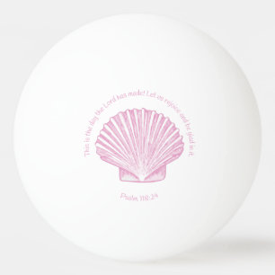 Psalm 118:24 Dit is de Dag met Schelp Pingpongbal