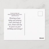 Psalm 118:24 Dit is de Dag van de Bloembloemen Briefkaart (Achterkant)