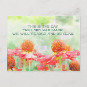 Psalm 118:24 Dit is de Dag van de Heer Briefkaart (Voorkant)
