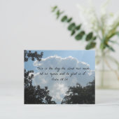 Psalm 118:24 Dit is de dag van de Heer... Briefkaart (Staand voorkant)