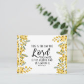 Psalm 118:24 Dit is de Dag van de Heer Briefkaart (Staand voorkant)