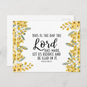 Psalm 118:24 Dit is de Dag van de Heer Briefkaart (Voorkant / Achterkant)