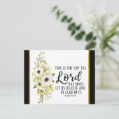 Psalm 118:24 Dit is de Dag van de Heer Briefkaart (Staand voorkant)