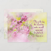 Psalm 118:24 Dit is de Dag van de Heer Briefkaart (Voorkant / Achterkant)