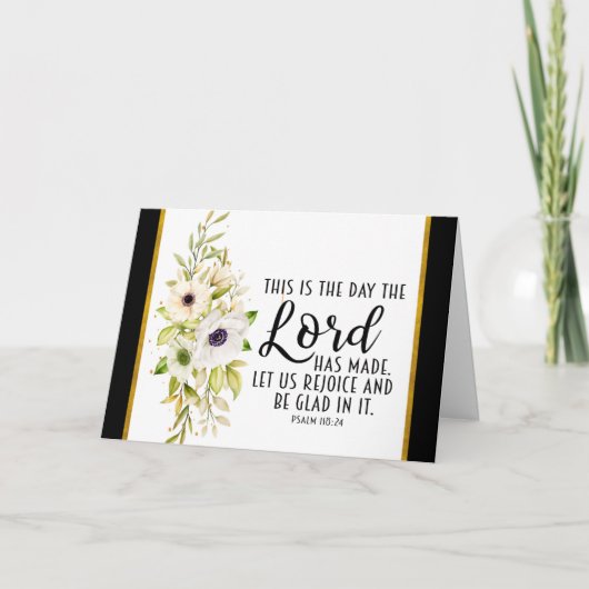 Psalm 118:24 Dit is de Dag van de Heer Kaart (Voorkant)